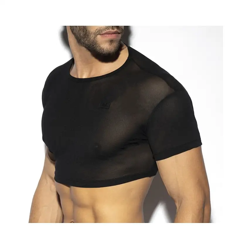 Crop Top  NET Noir