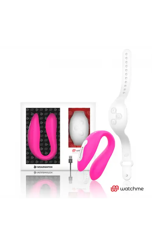 WEARWATCH - WATCHME VIBRATEUR DOUBLE TECHNOLOGIE FUCHSIA / NEIGE